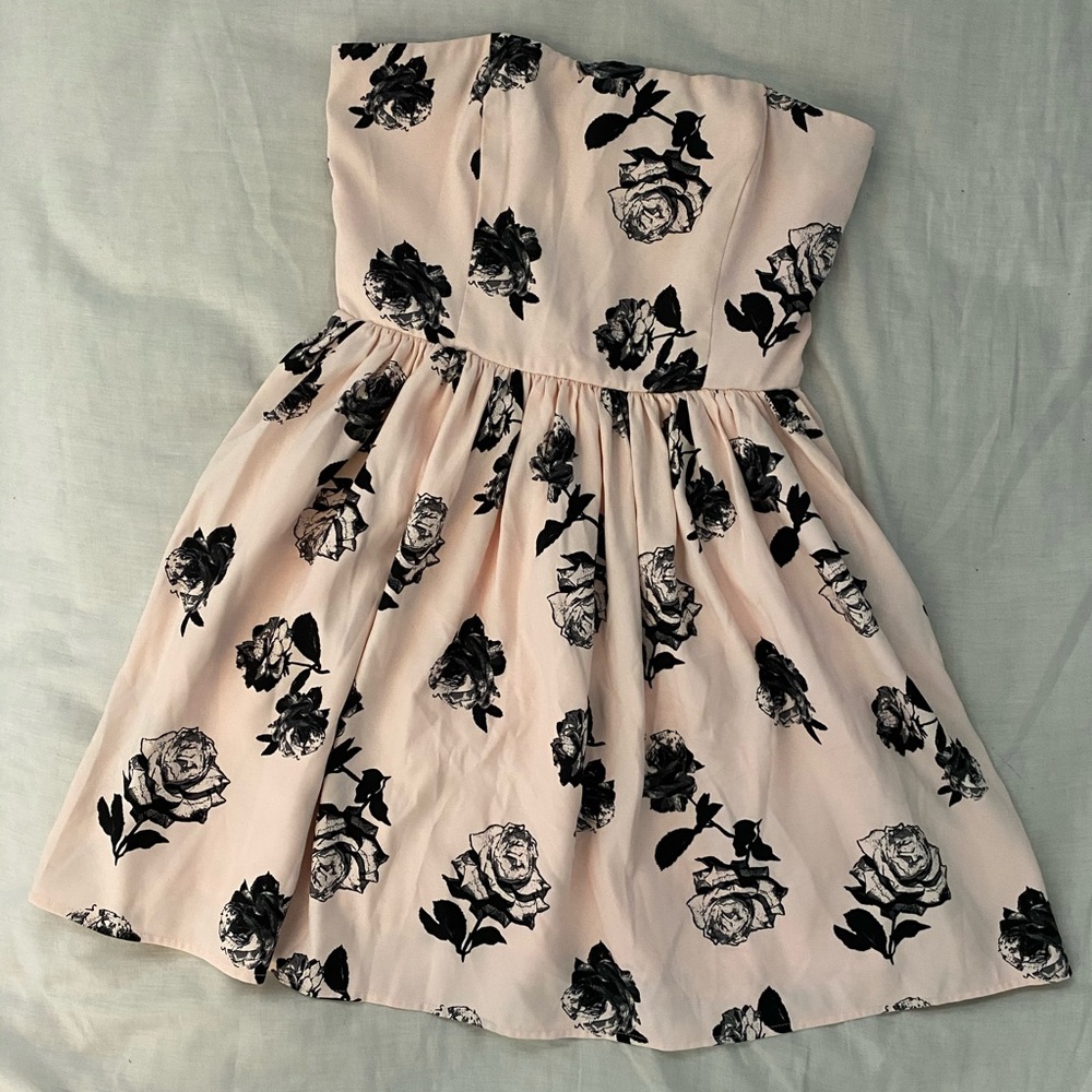 Baby pink floral dress